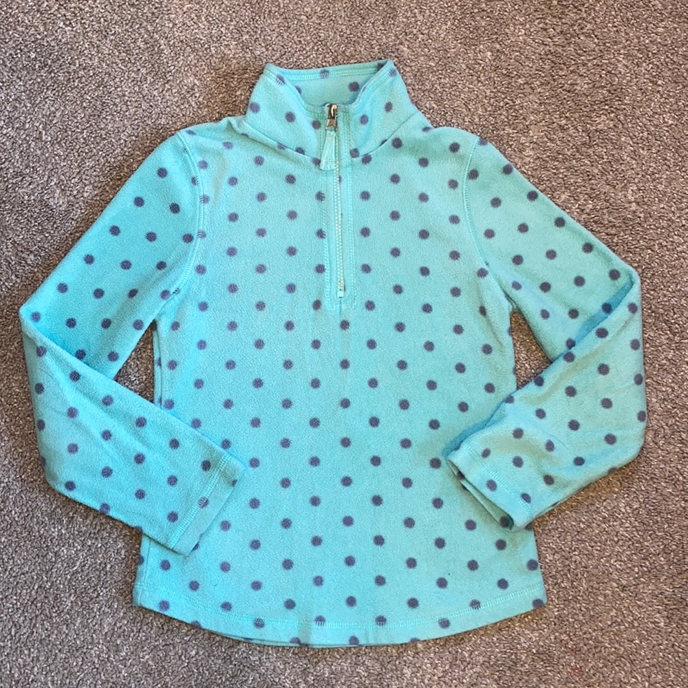 Green Soda mint Green Fleece Zip Pullover Medium